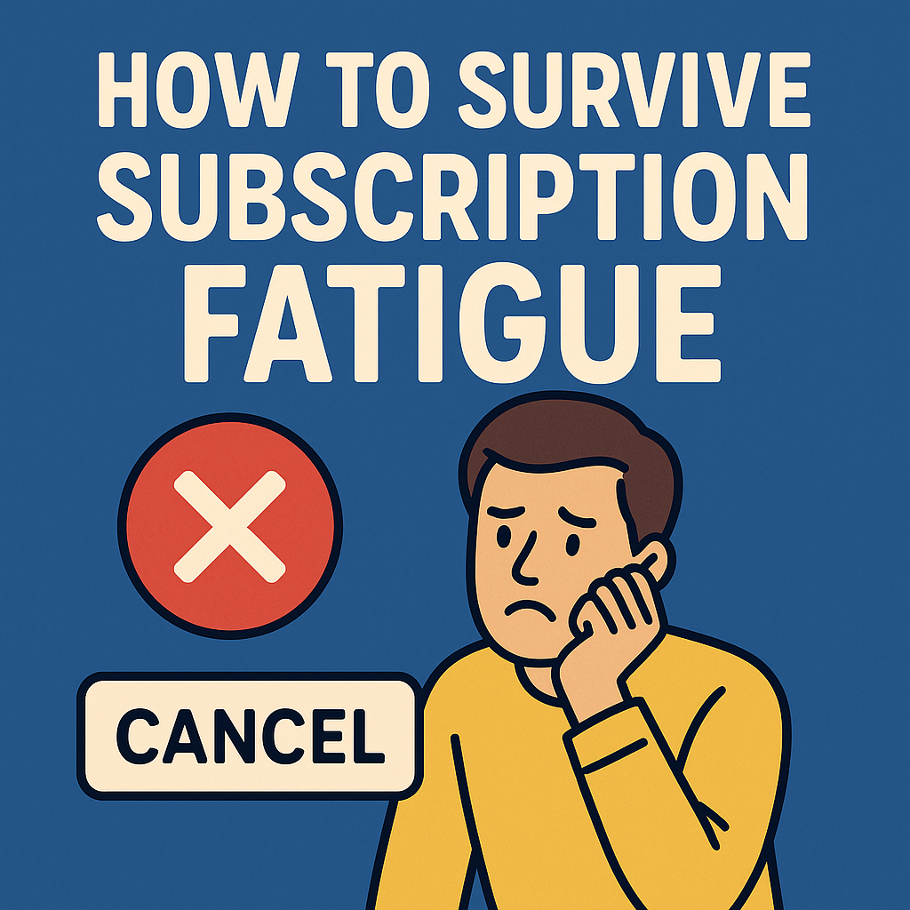 구독 피로 사회에서 살아남는 법 – 구독 서비스 끊기의 기술 How to Survive Subscription Fatigue – Mastering the Art of Unsubscribing